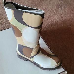 Coach rain boots